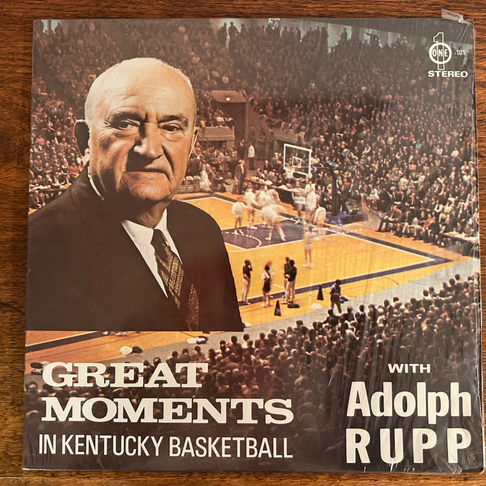 Great Moments in Kentucky Basketball with Adolph Rupp LP Vinyl Record